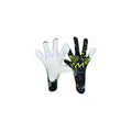 Revontulet K.S. 26 goalkeeper gloves black yellow grey negative cut palm and backhand – AM Gloves